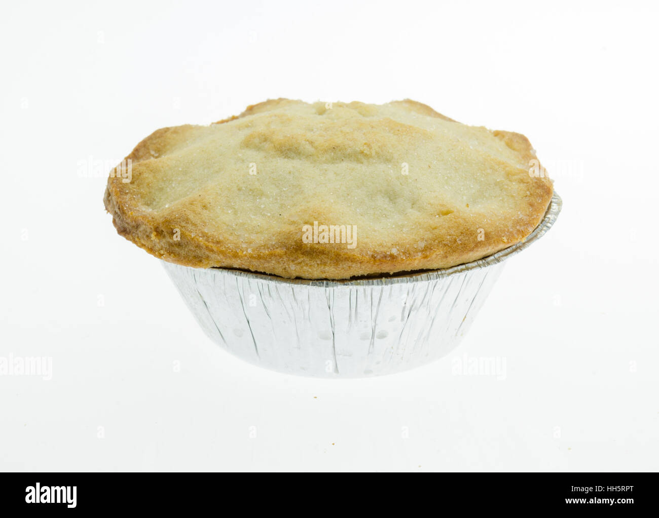 Single Mince Pie on white background Stock Photo - Alamy