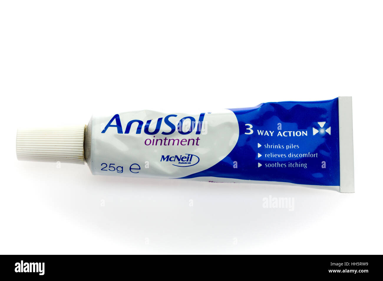 Anusol ointment for the treatment of piles Stock Photo