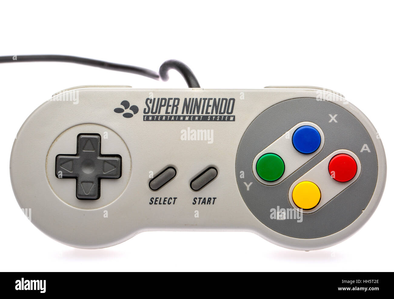 Super Nintendo Computer Game controller from the 1990's Stock Photo