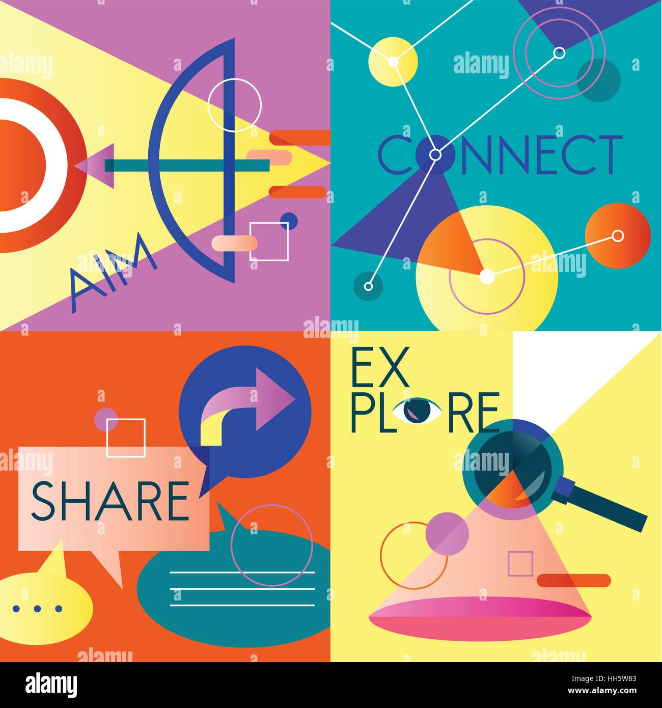 Icon Business Vector Set Colorful Stock Vector Image & Art - Alamy