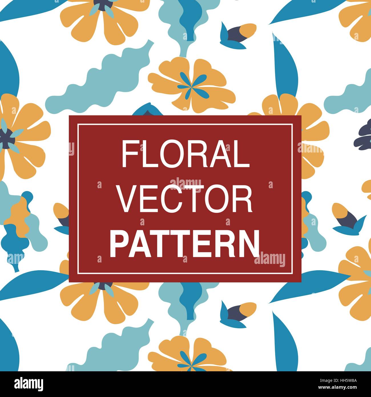 Floral Vector Pattern Design Illustration Stock Vector Image & Art - Alamy
