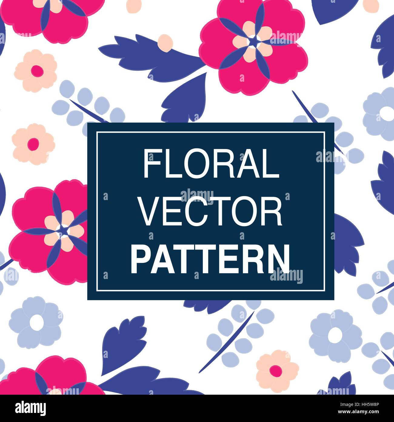 Floral Vector Pattern Design Illustration Stock Vector Image & Art - Alamy