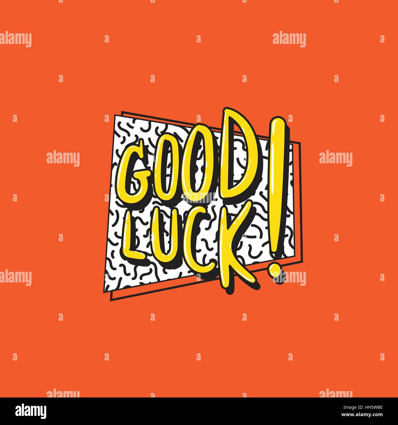 Good Luck Motivation Chance Support Concept Stock Vector