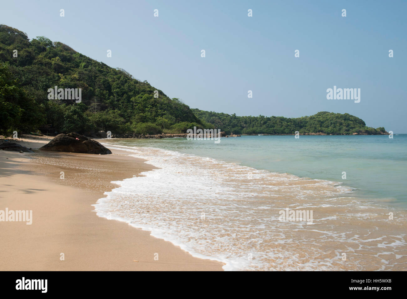 Jungle beach, Unawatuna, Sri Lanka Stock Photo