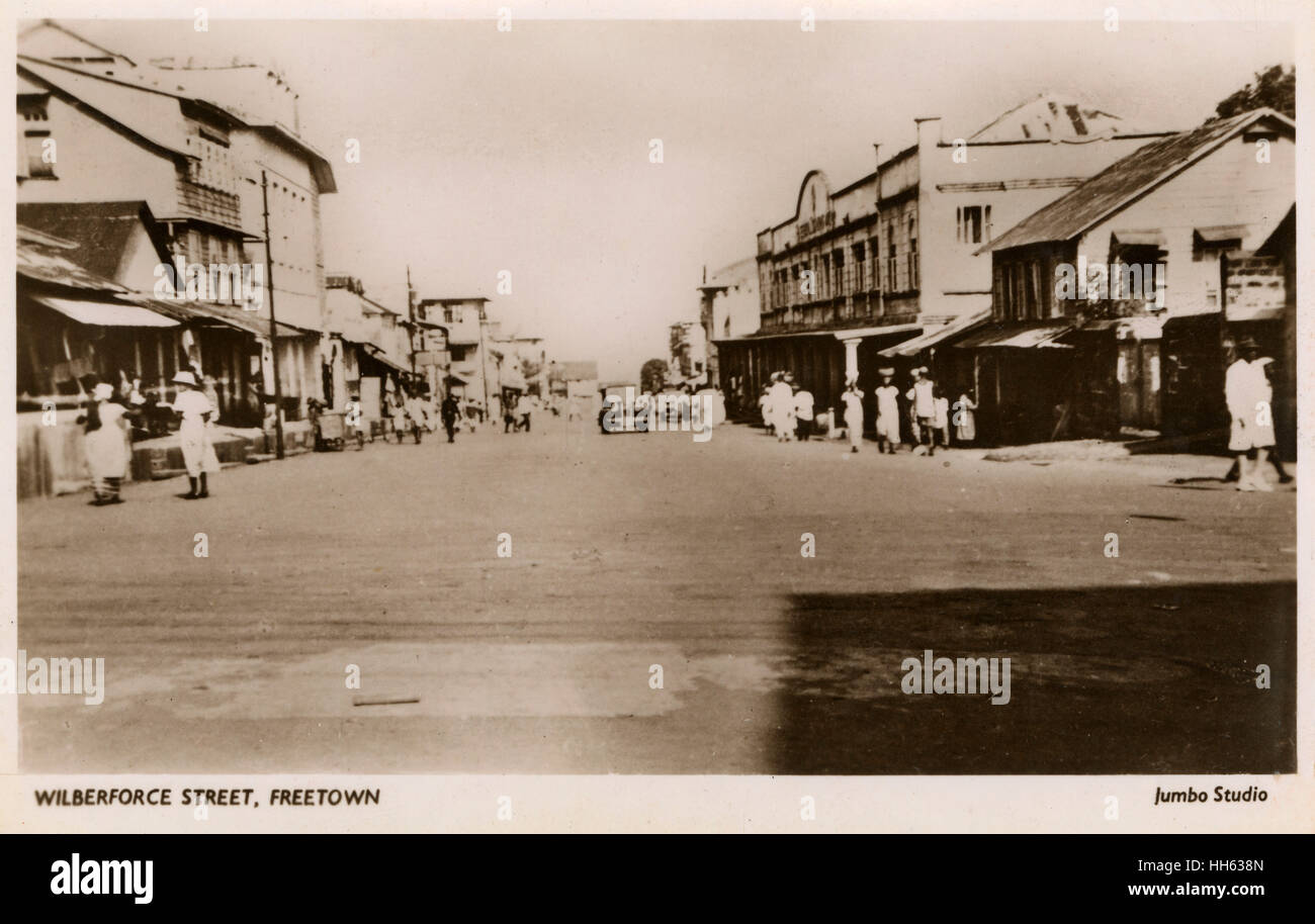 Wilberforce Street, Freetown, Sierra Leone, West Africa Stock Photo Alamy