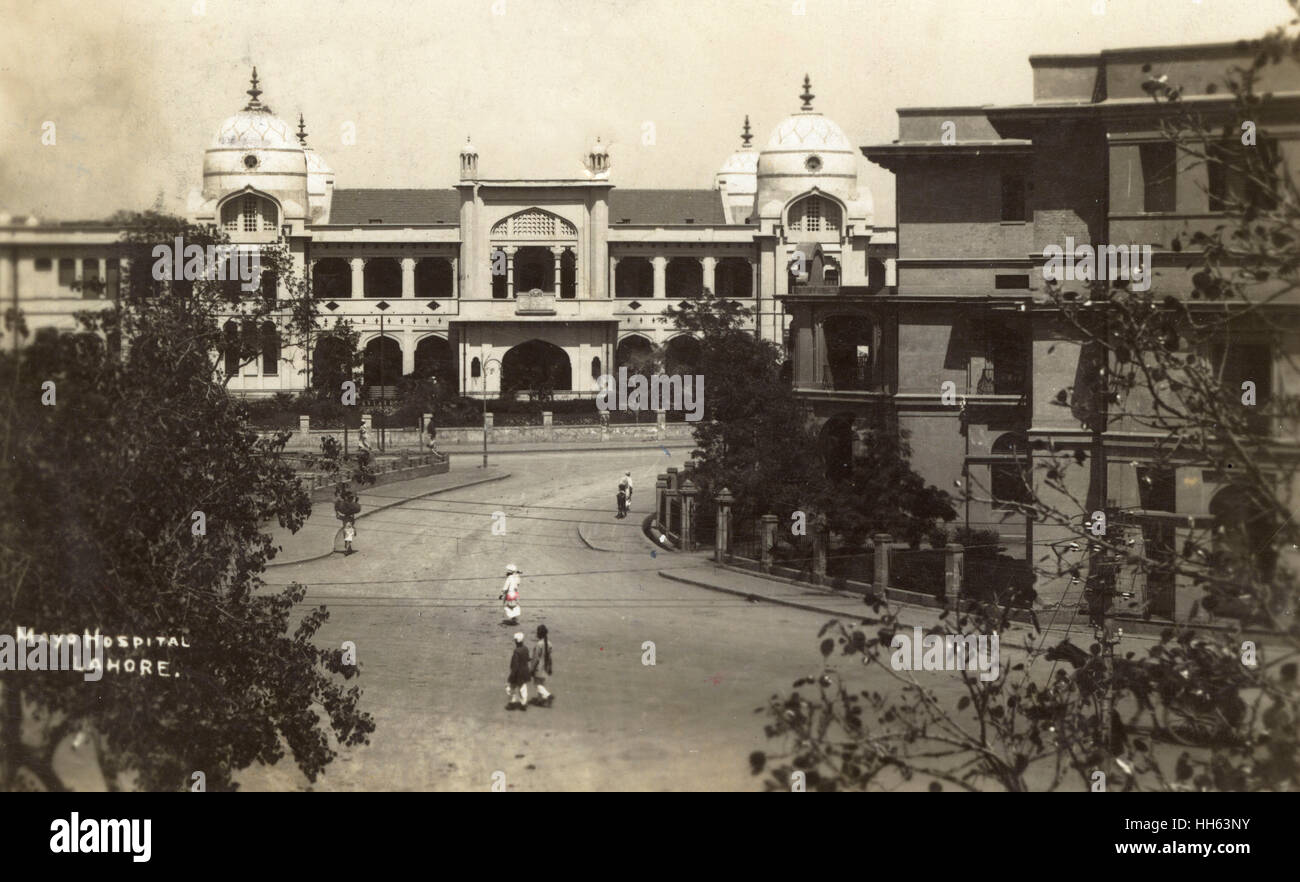 Mayo Hospital, Lahore, Punjab, British India Stock Photo Alamy