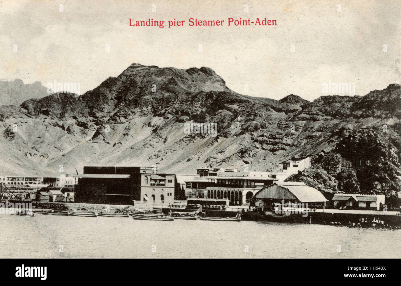 Landing Pier, Steamer Point, Aden Stock Photo