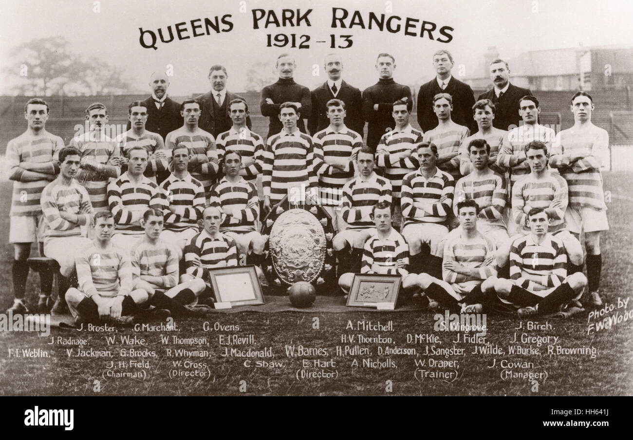 Queen's Park Rangers FC football team Stock Photo