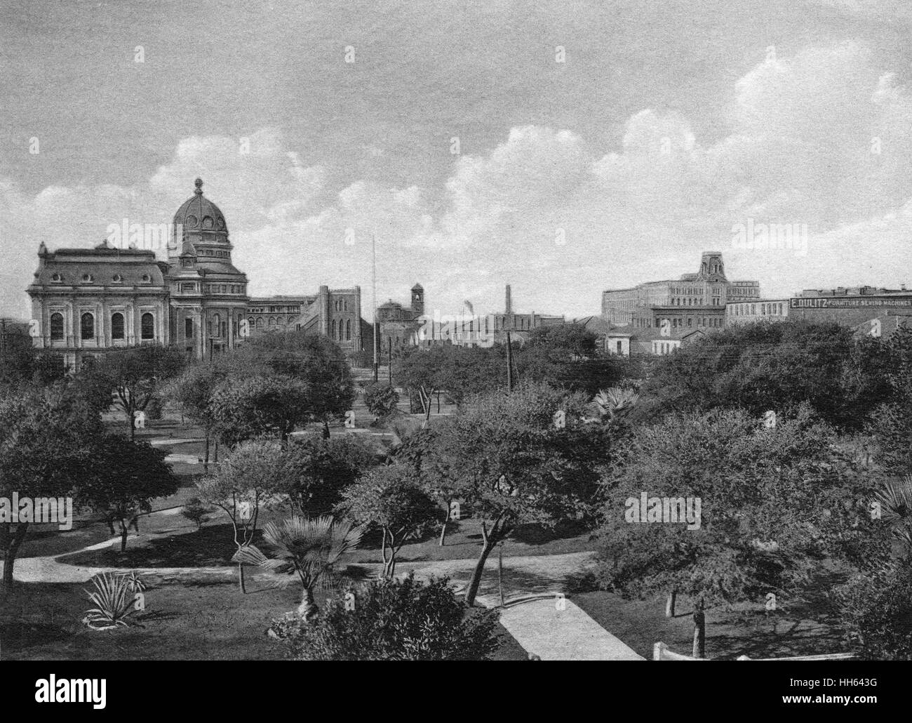 View of City Park, Galveston, Texas, USA Stock Photo
