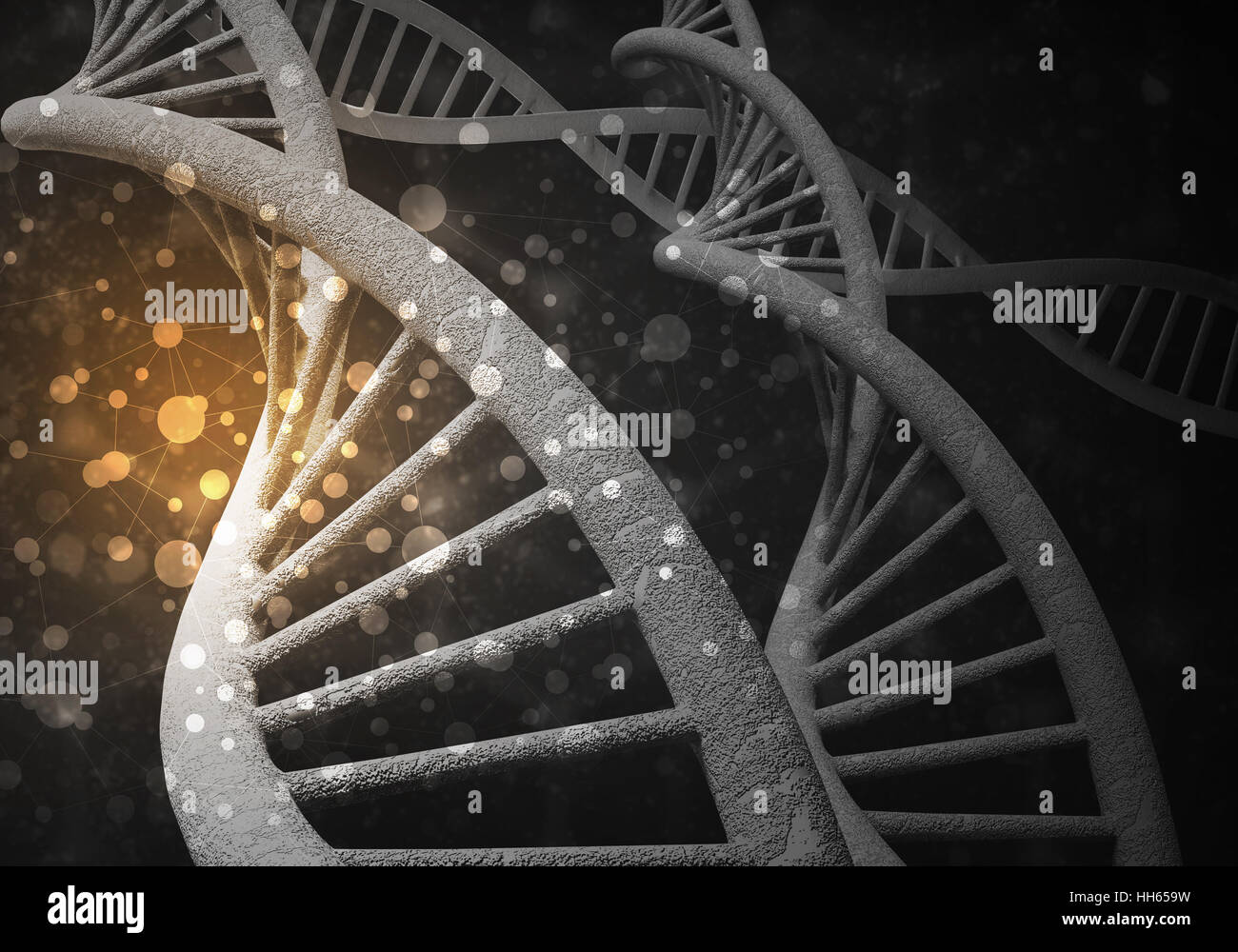 DNA molecules background, 3D rendering Stock Photo - Alamy