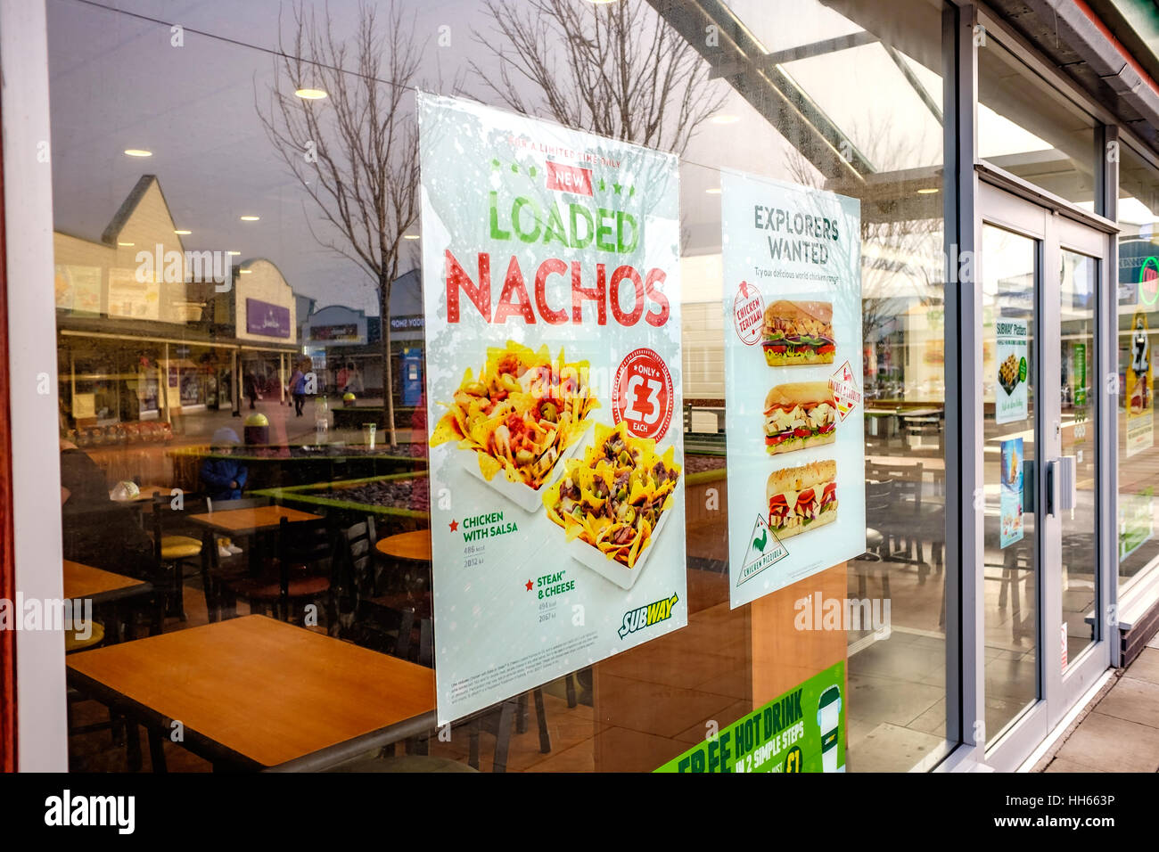 Subway Sandwich Shop sign Stock Photo