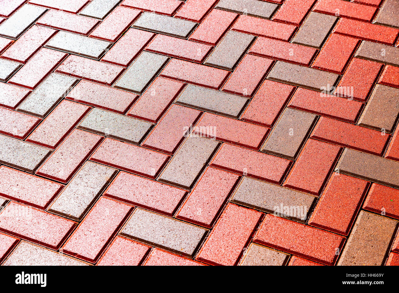Red and grey paving stones as background close up Stock Photo Alamy