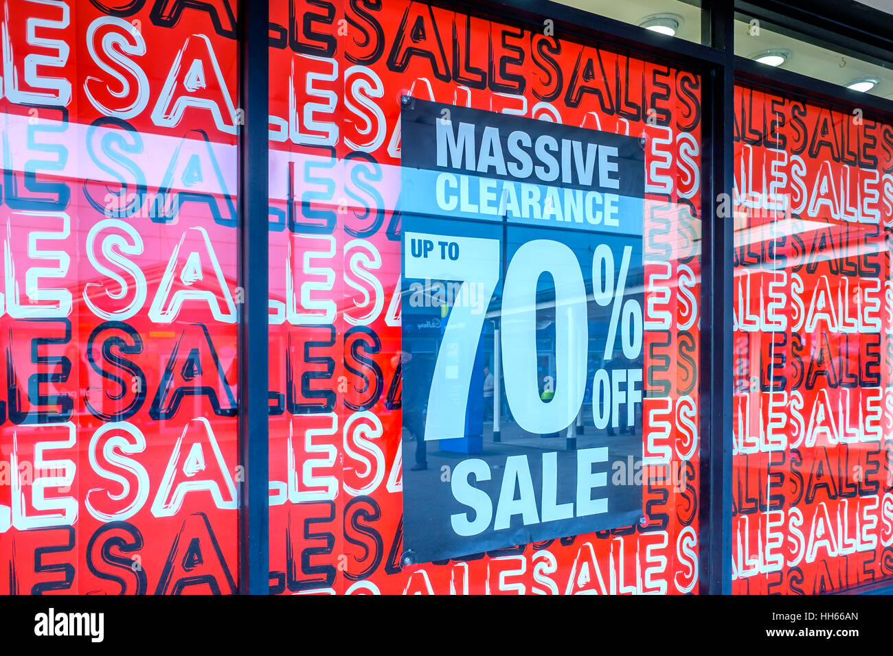 Sale Sign Freeport Shopping Outlet Stock Photo
