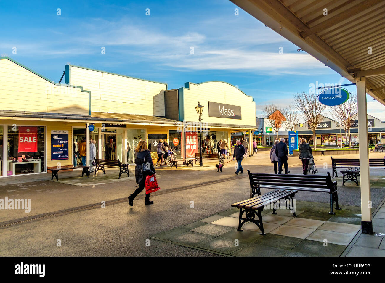 Freeport Shopping Outlet Fleetwood Stock Photo