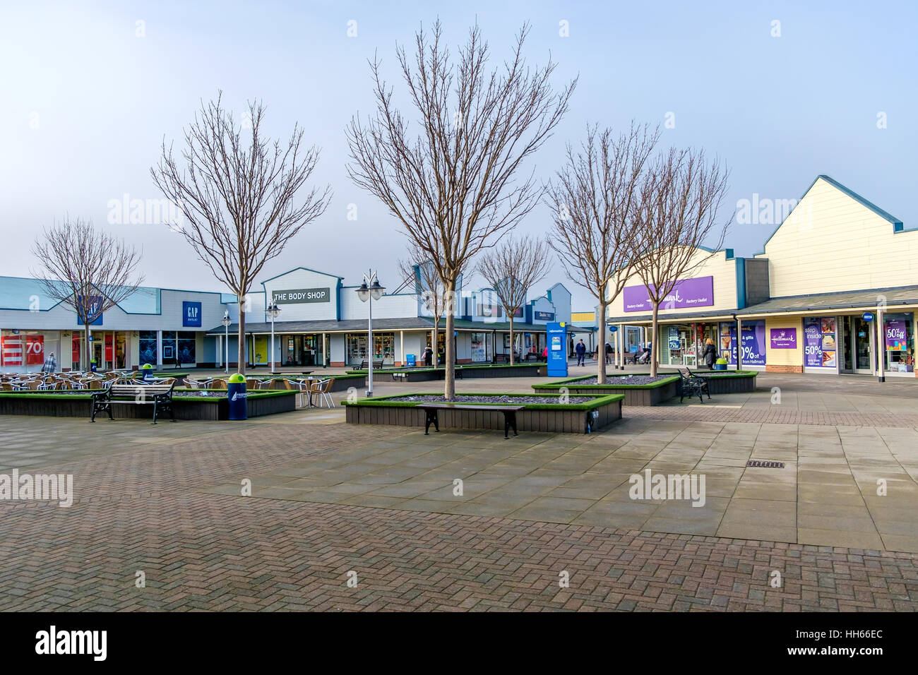 Freeport Shopping Outlet Fleetwood Stock Photo