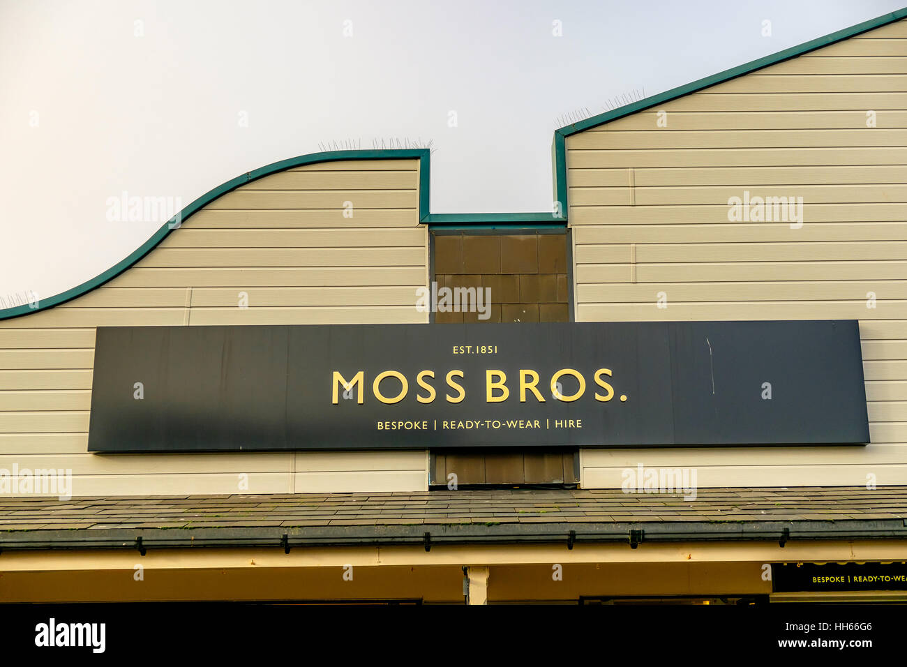 Moss Bros Mens High Class Fashion Stock Photo