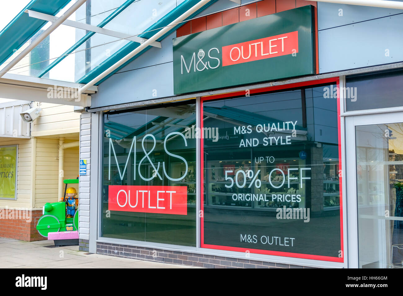Marks and Spencer Outlet Freeport Fleetwood Stock Photo