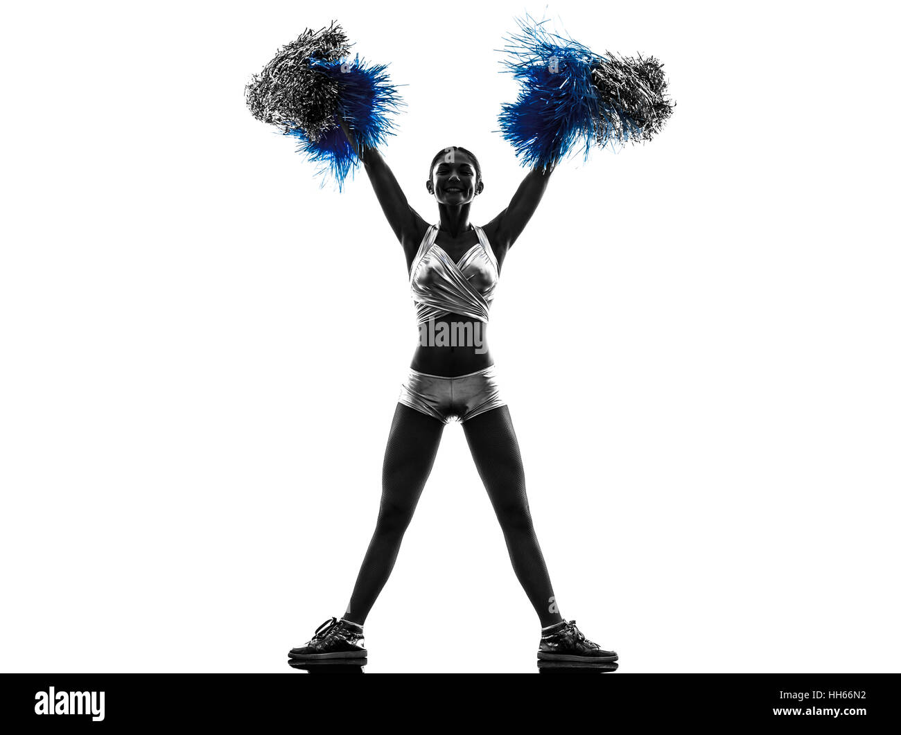 One young woman cheerleader cheerleading hi-res stock photography and  images - Alamy
