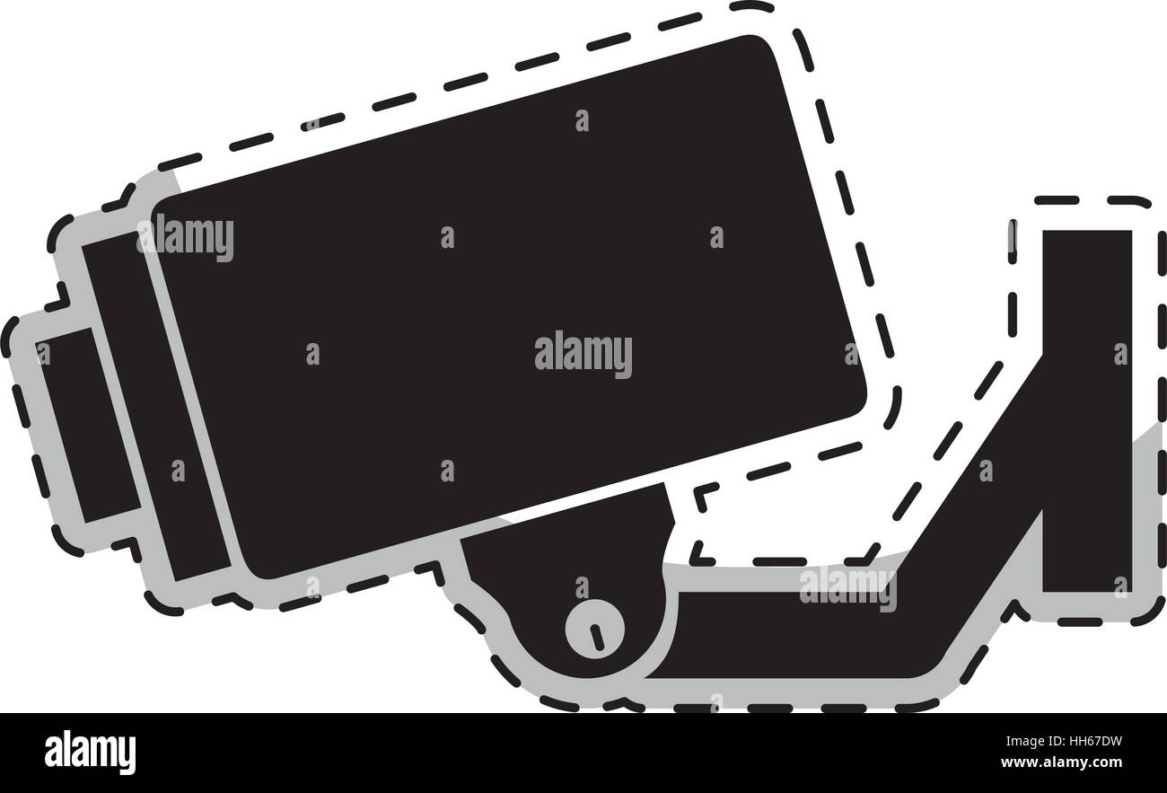 security camera icon over white background. vector illustration Stock ...