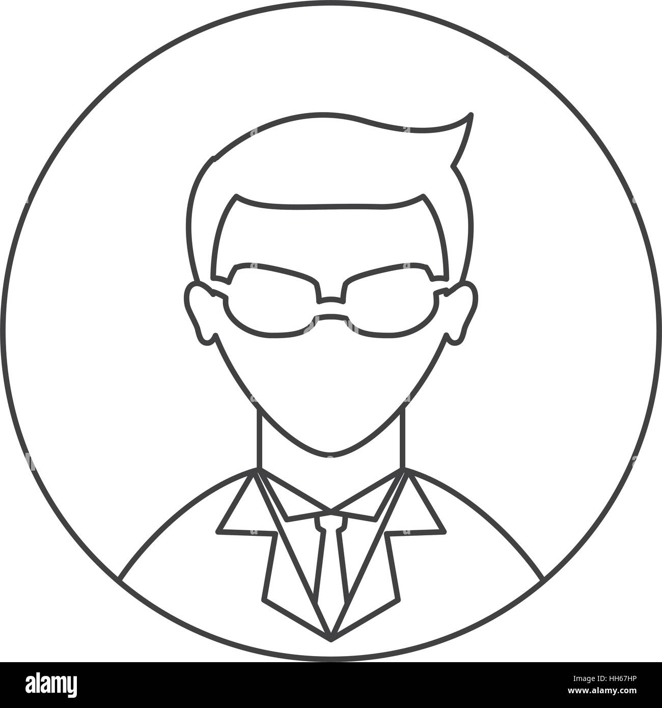 hacker avatar character icon over white background. cyber security ...