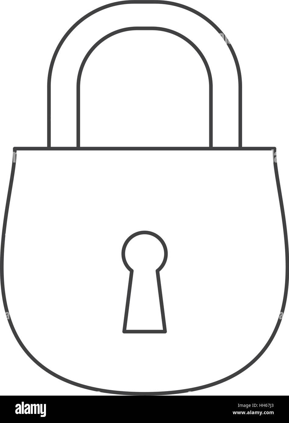 security padlock icon over white background. vector illustration Stock ...