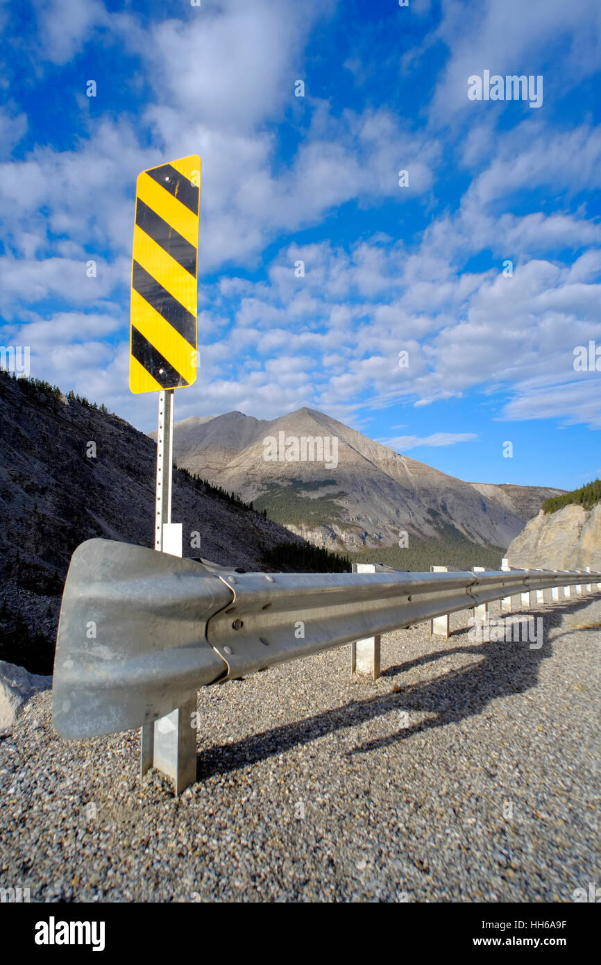 Highway fenders and guard rails improves trafic saftey. In North