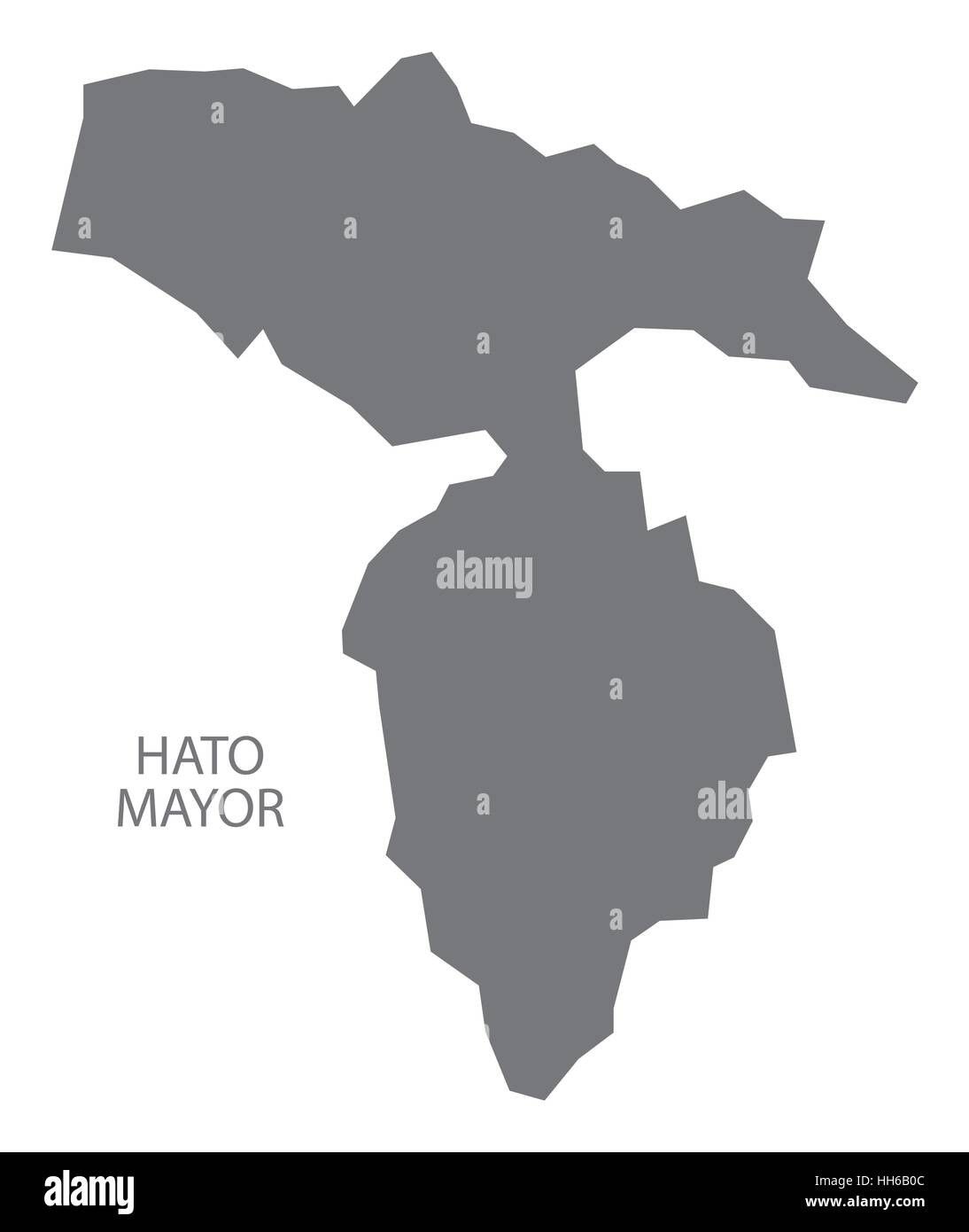 Hato Mayor Dominican Republic Map Hato Mayor Dominican Republic Map In Grey Stock Vector Image & Art - Alamy
