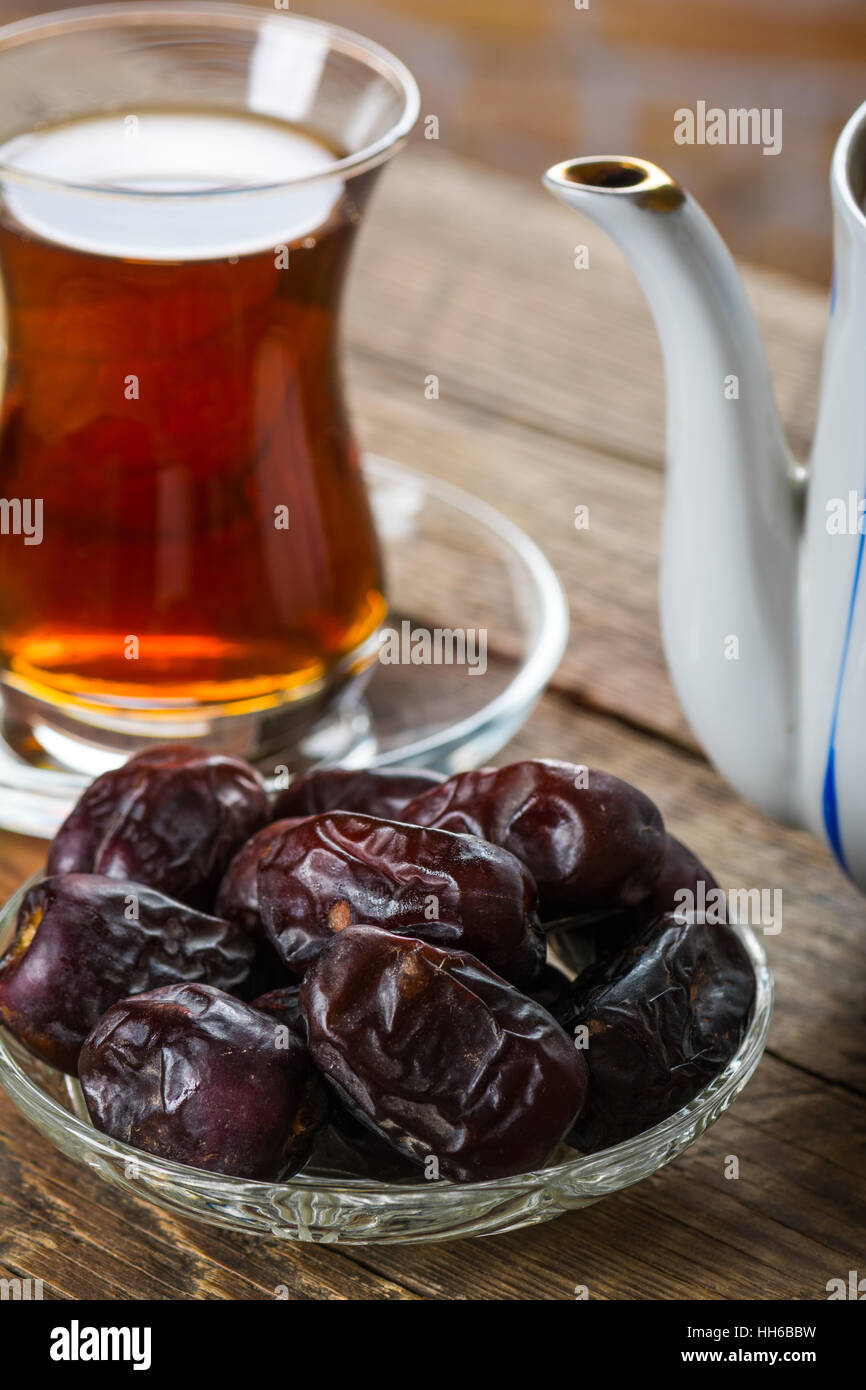 Tea with dates Stock Photo Alamy