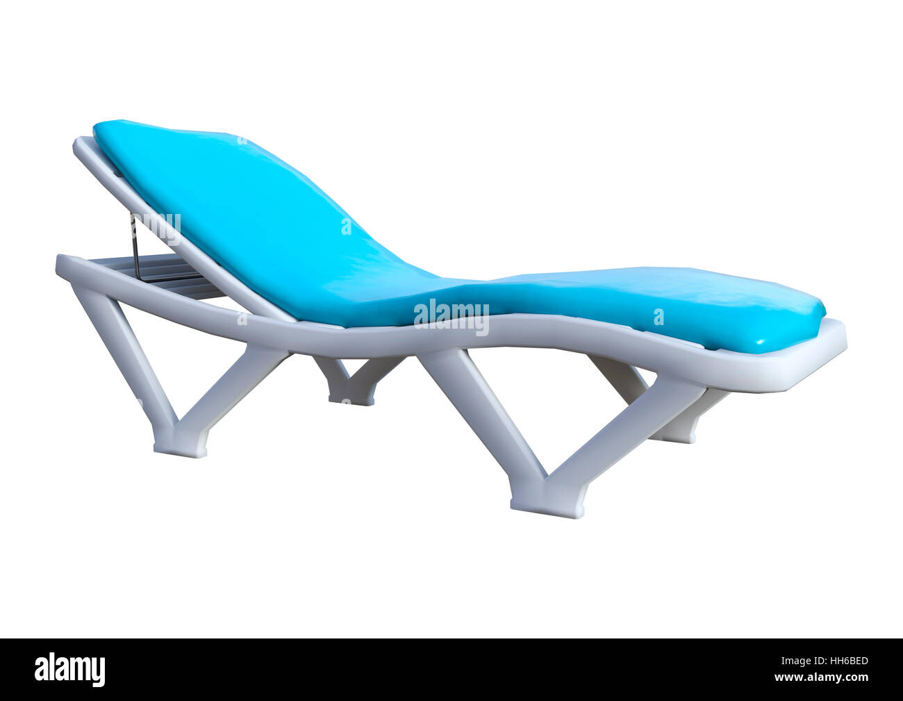 3D rendering of a beach chair isolated on white background Stock Photo ...