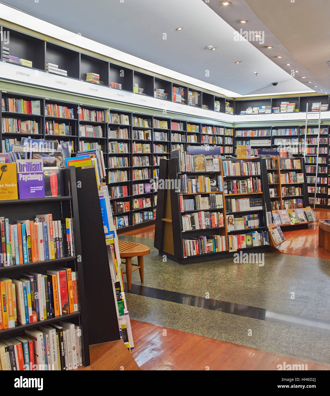 Areas of interest and book display. Kinokuniya Bookstore, Bangkok