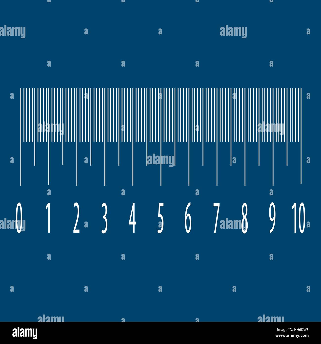 Measuring scale with numbers Stock Vector Image & Art Alamy