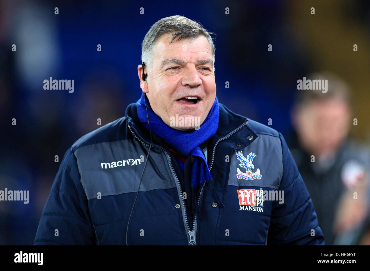 Crystal Palace manager Sam Allardyce during the Emirates FA Cup, third round replay match at Selhurst Park, London. Stock Photo