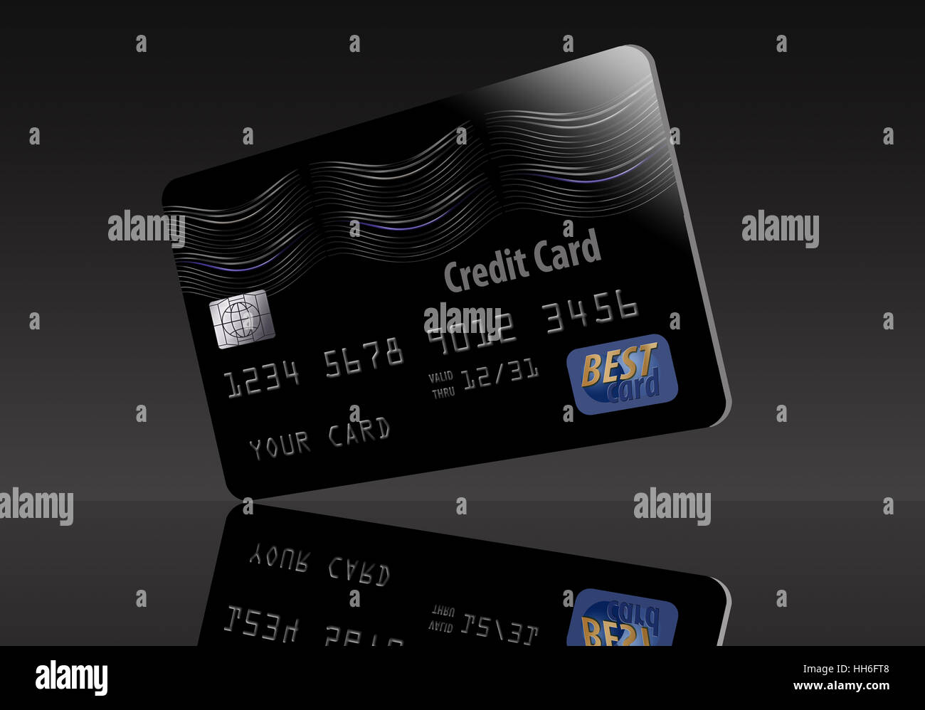 Black credit card Stock Photo - Alamy