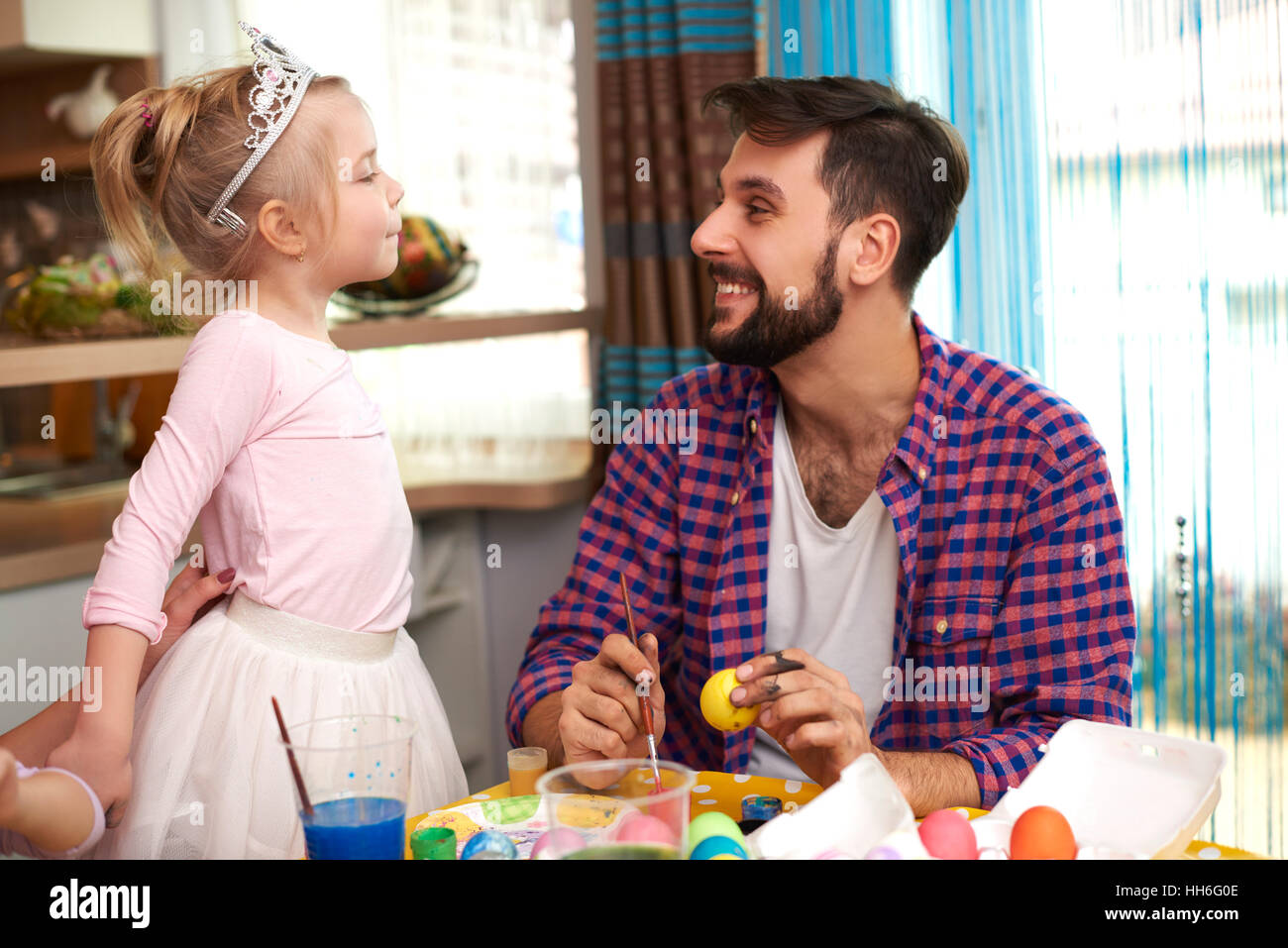 Little princess and her father Stock Photo - Alamy