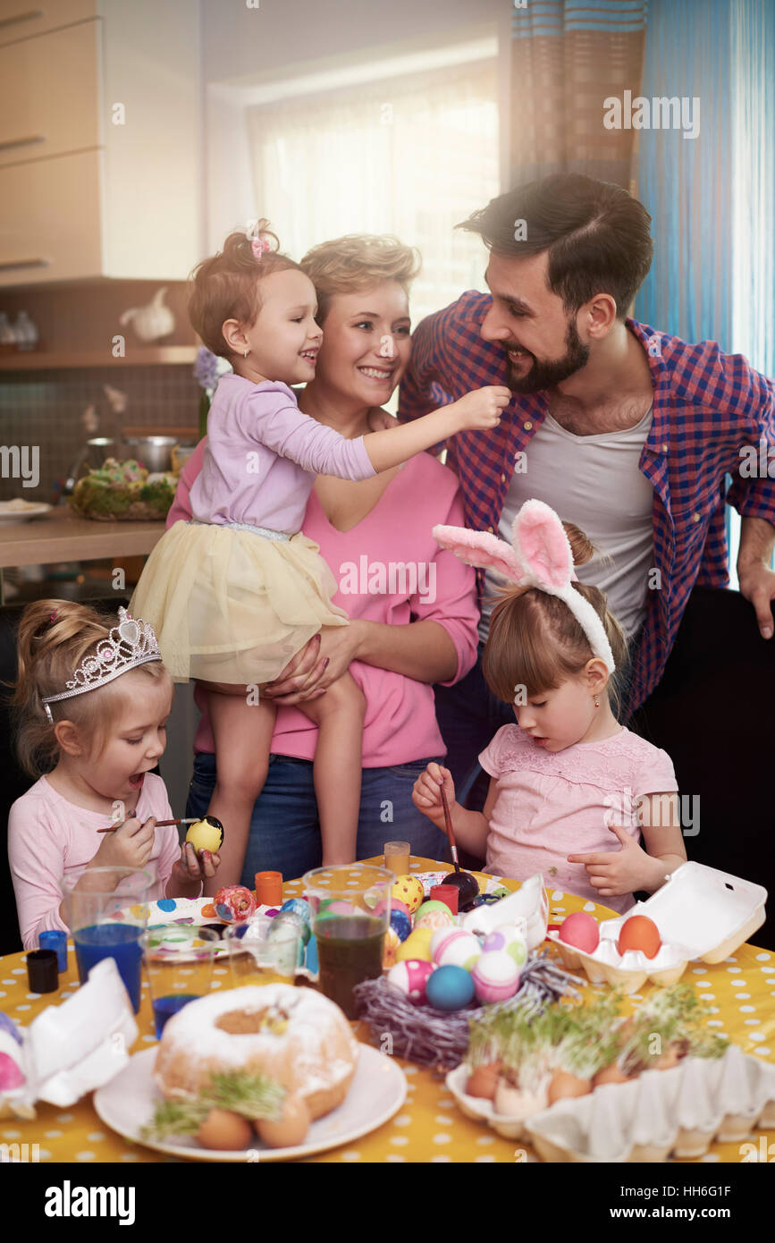 Everybody is spending wonderful time together Stock Photo
