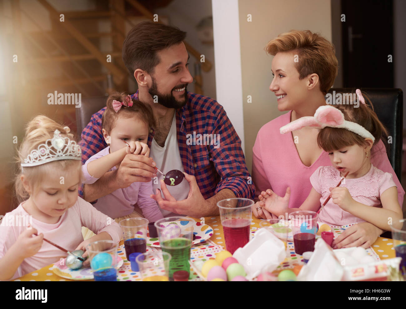 Parents spending wonderful time with their kids Stock Photo