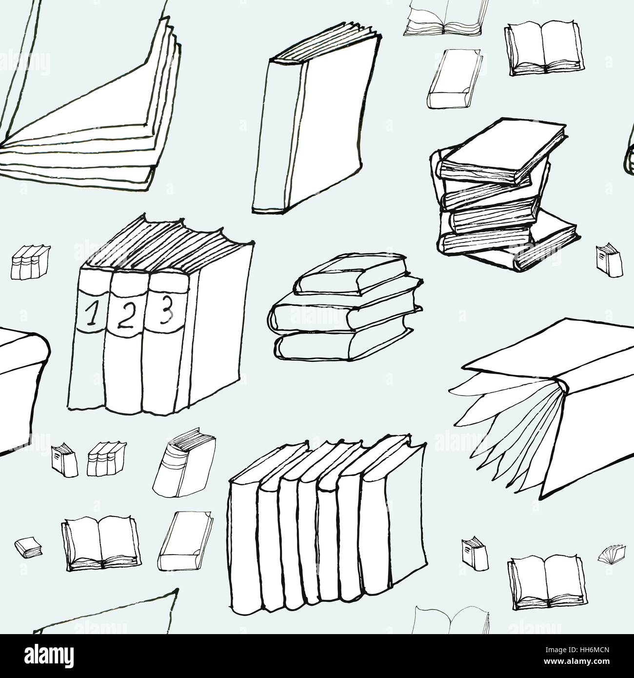 Book Pattern Rectangle Seamless pattern with books Stock Vector Image & Art - Alamy