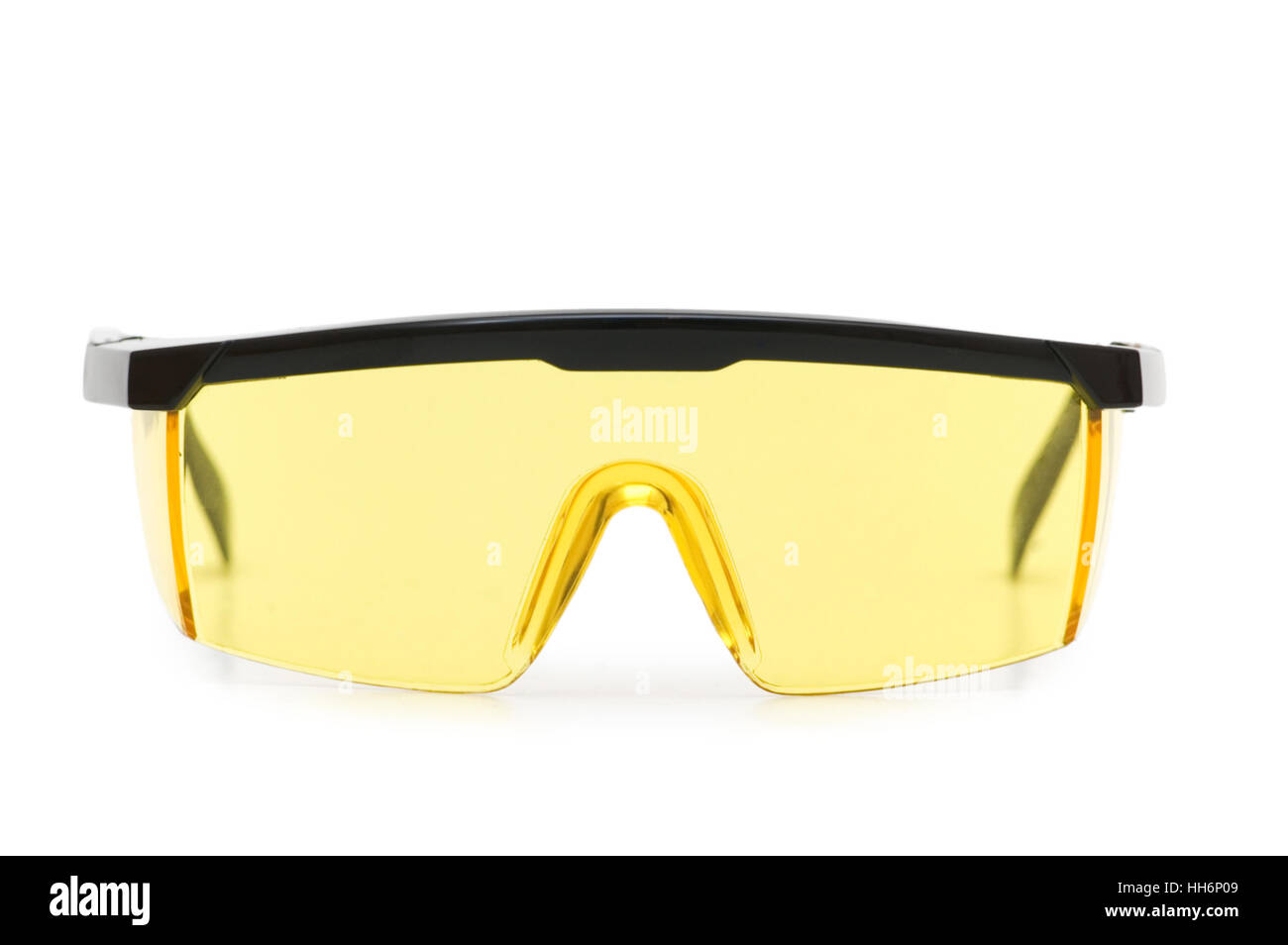Yellow safety glasses isolated on the white background Stock Photo Alamy