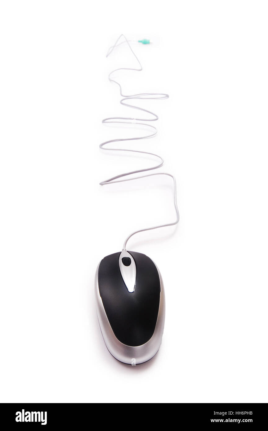 Computer mouse isolated on the white background Stock Photo - Alamy