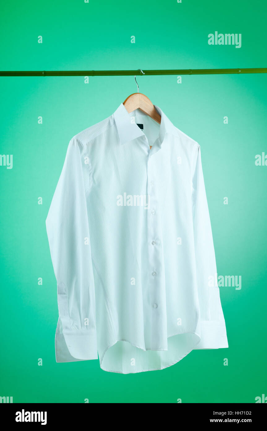 new, folded, hanger, shirt, garment, clothes, laundry, clothing