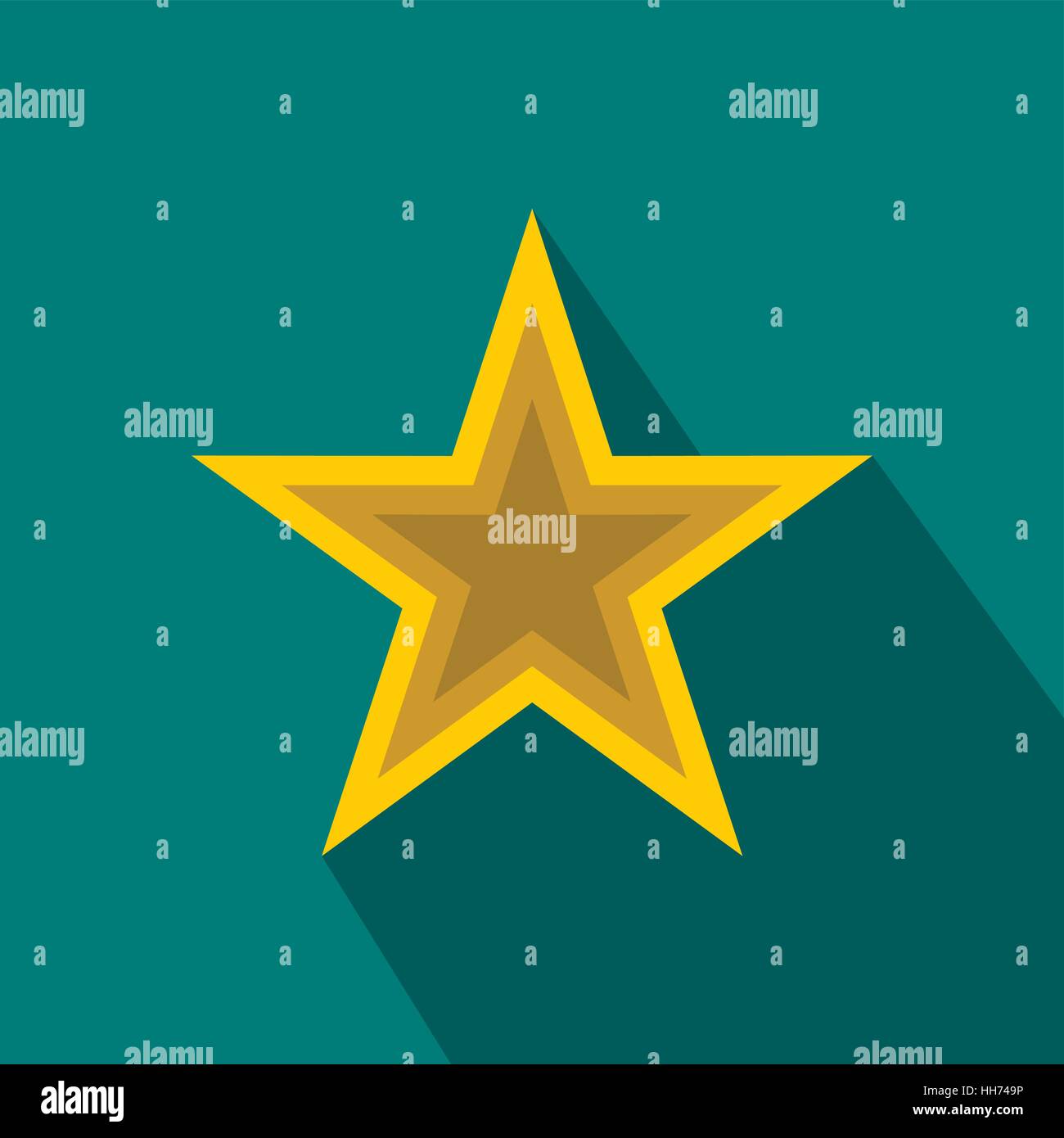 Star icon, flat style Stock Vector Image & Art - Alamy