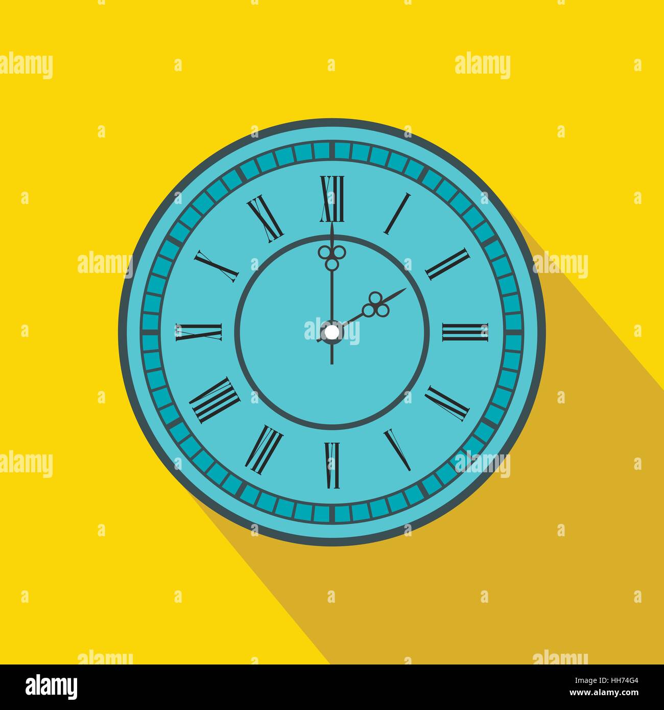 Watch icon, flat style Stock Vector Image & Art - Alamy
