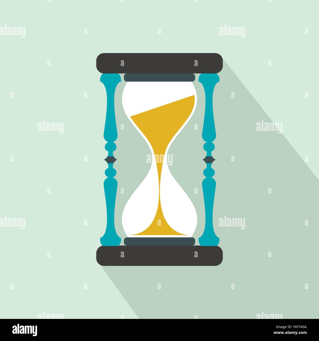 Watch icon, flat style Stock Vector Image & Art - Alamy