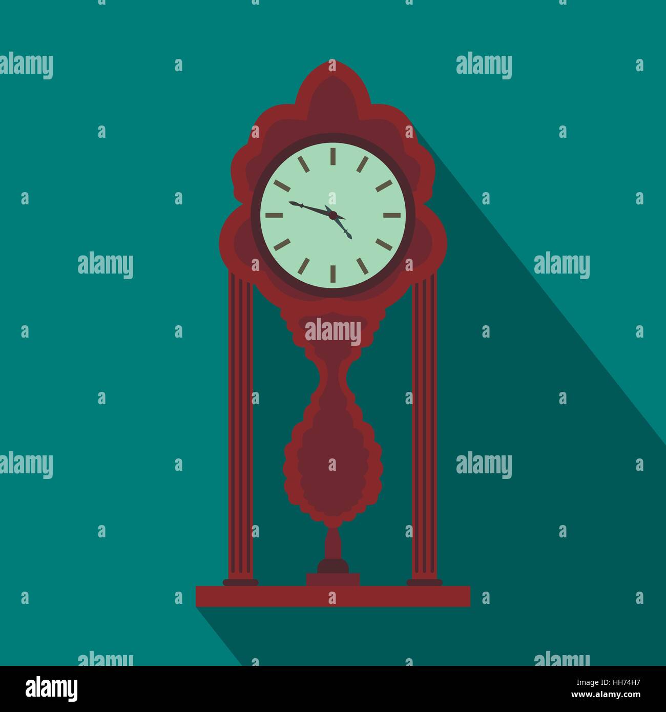 Watch icon, flat style Stock Vector Image & Art - Alamy