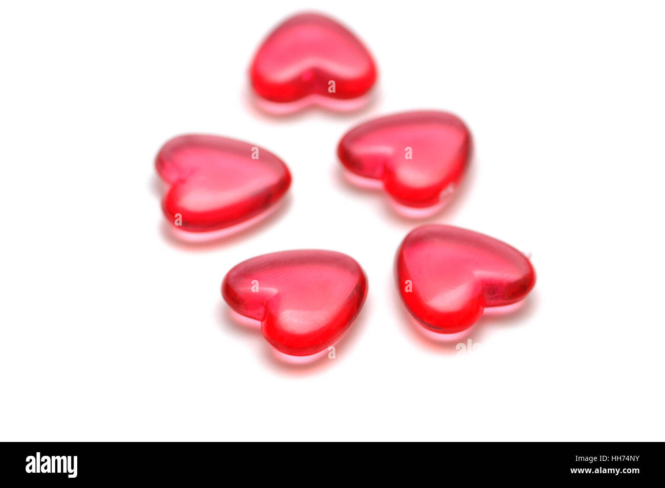 Heart shapes isolated on the white background Stock Photo - Alamy