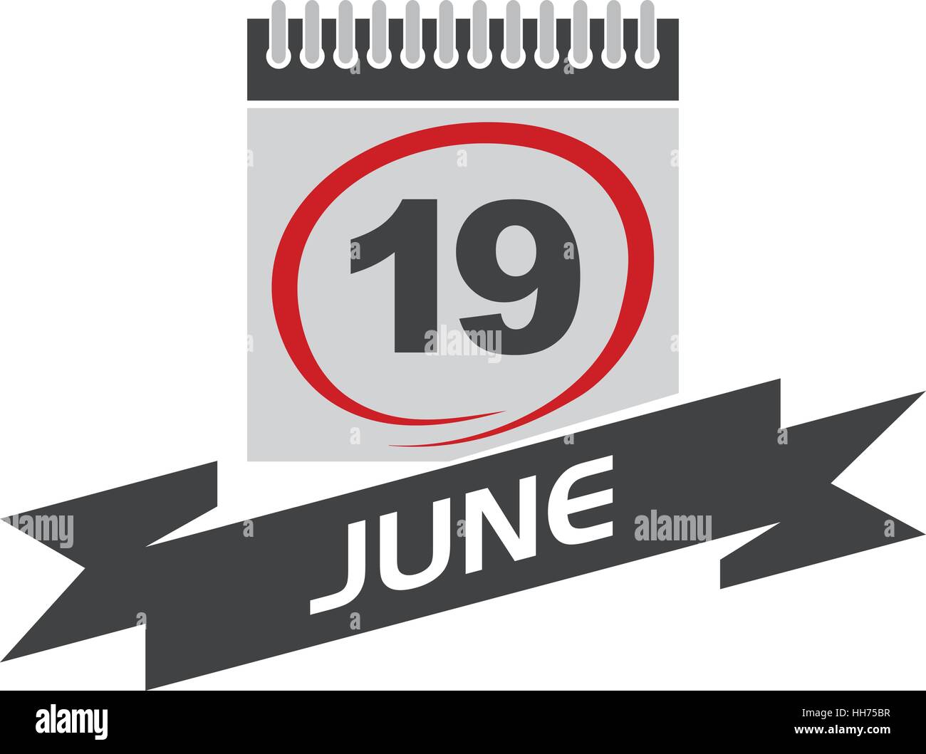 19 june calendar Stock Vector Images Alamy