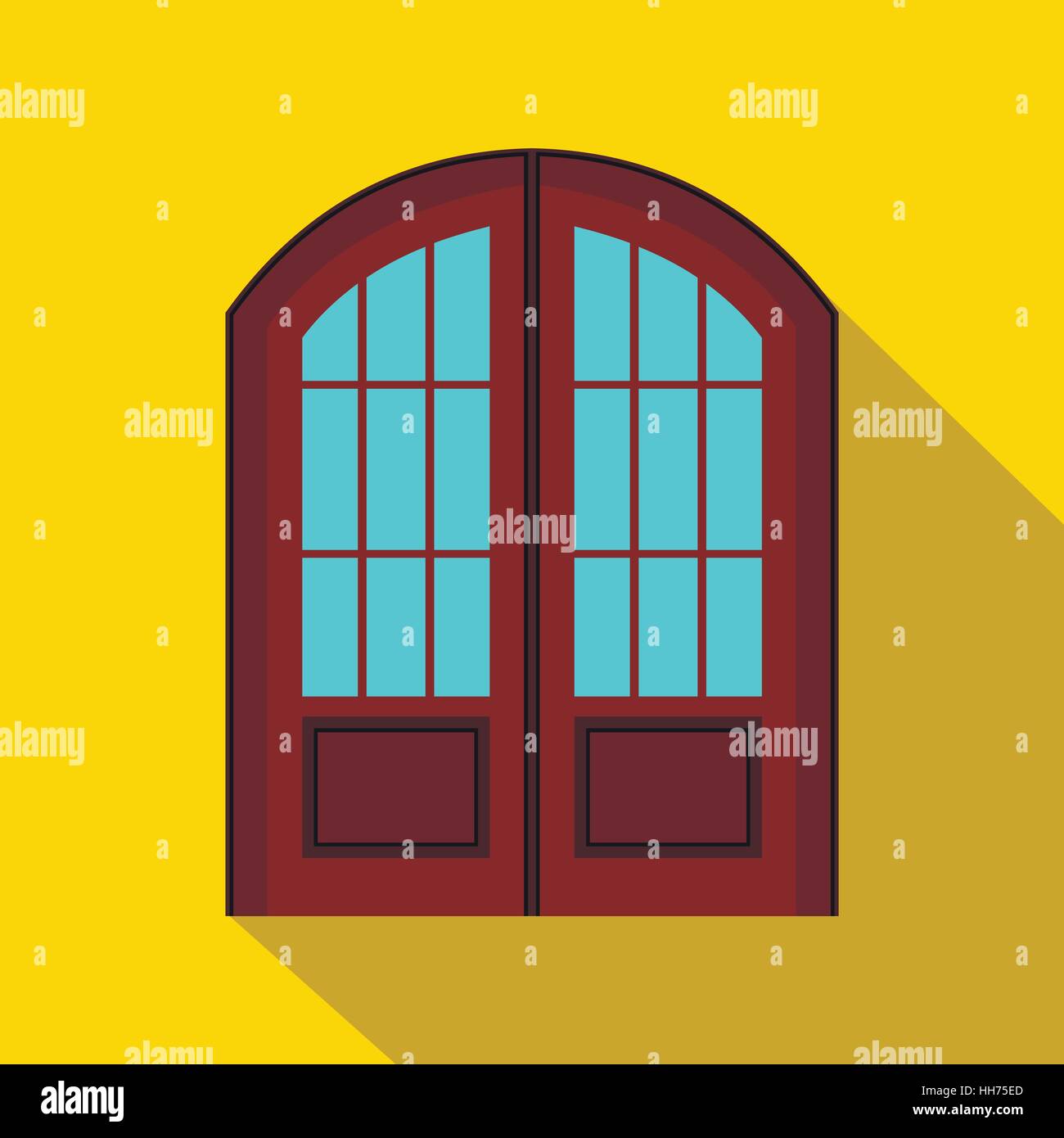 Door double entrance old Stock Vector Images - Alamy