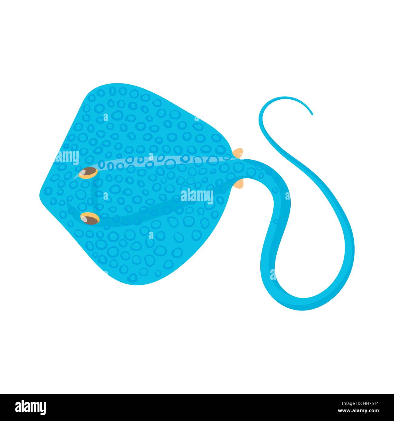 Cramp fish icon, cartoon style Stock Vector