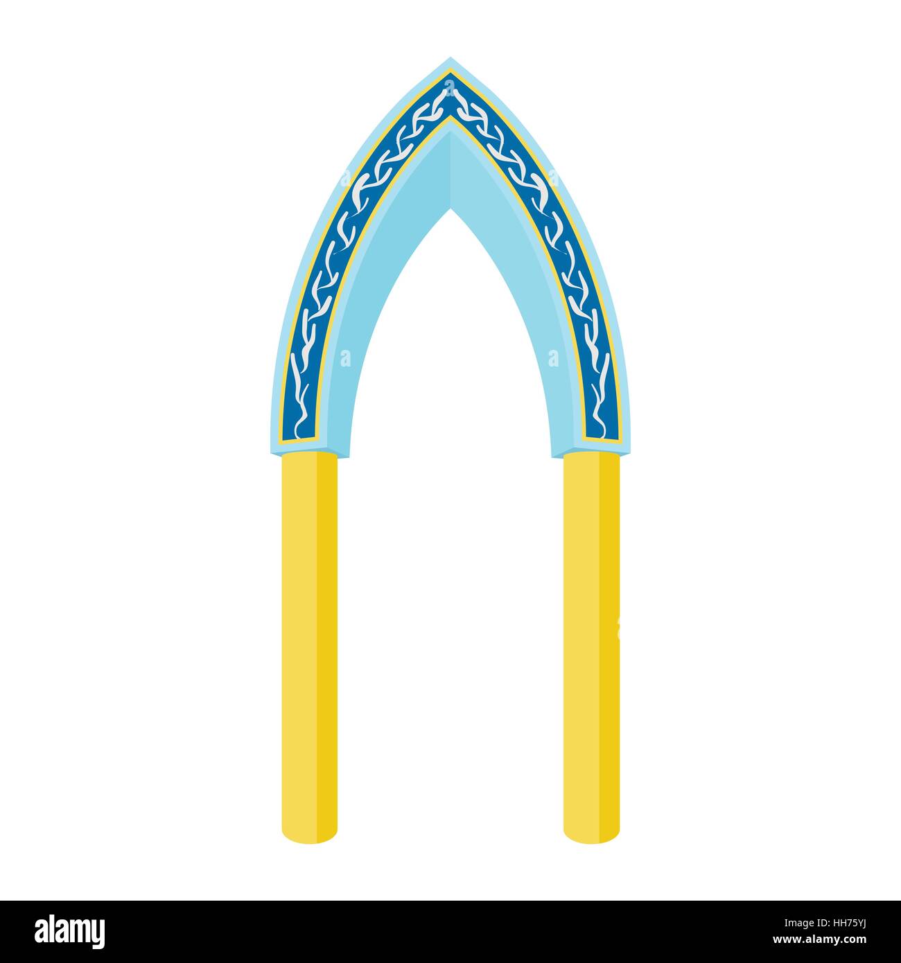 Arch in the oriental style icon, cartoon style Stock Vector Image & Art ...
