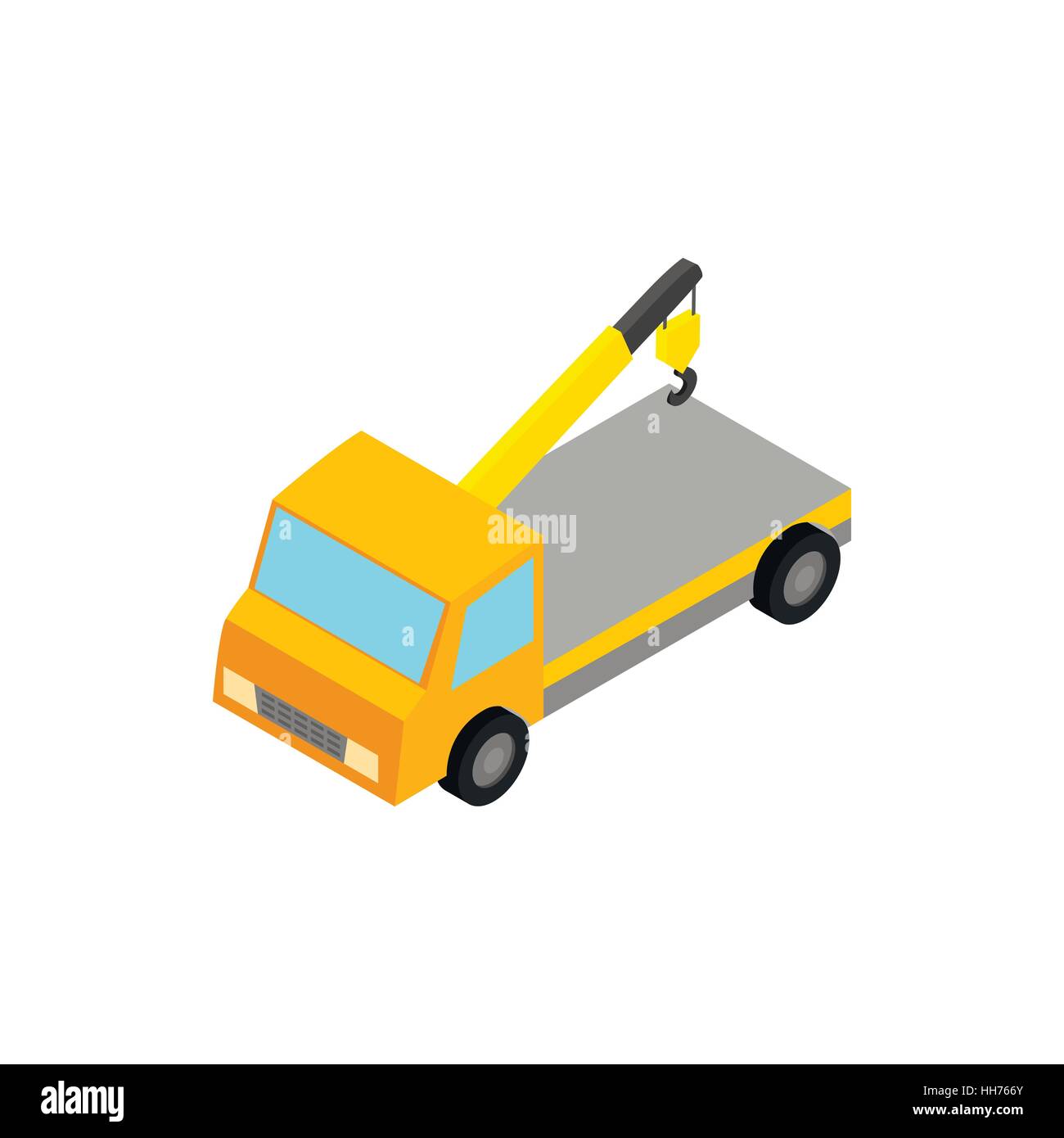 Tow truck icon, isometric 3d style Stock Vector Image & Art - Alamy
